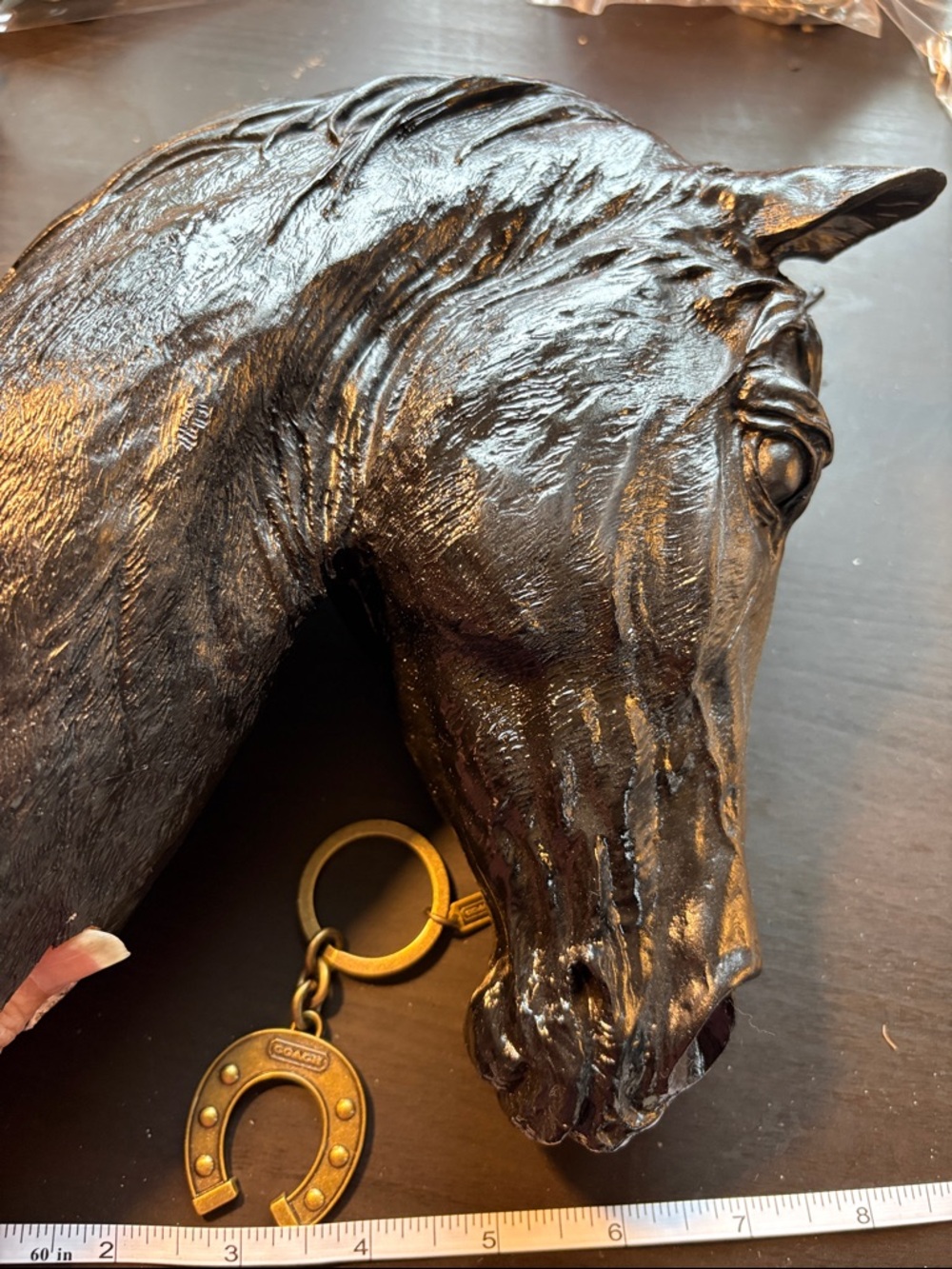 Coach Brass Horseshoe Keyring